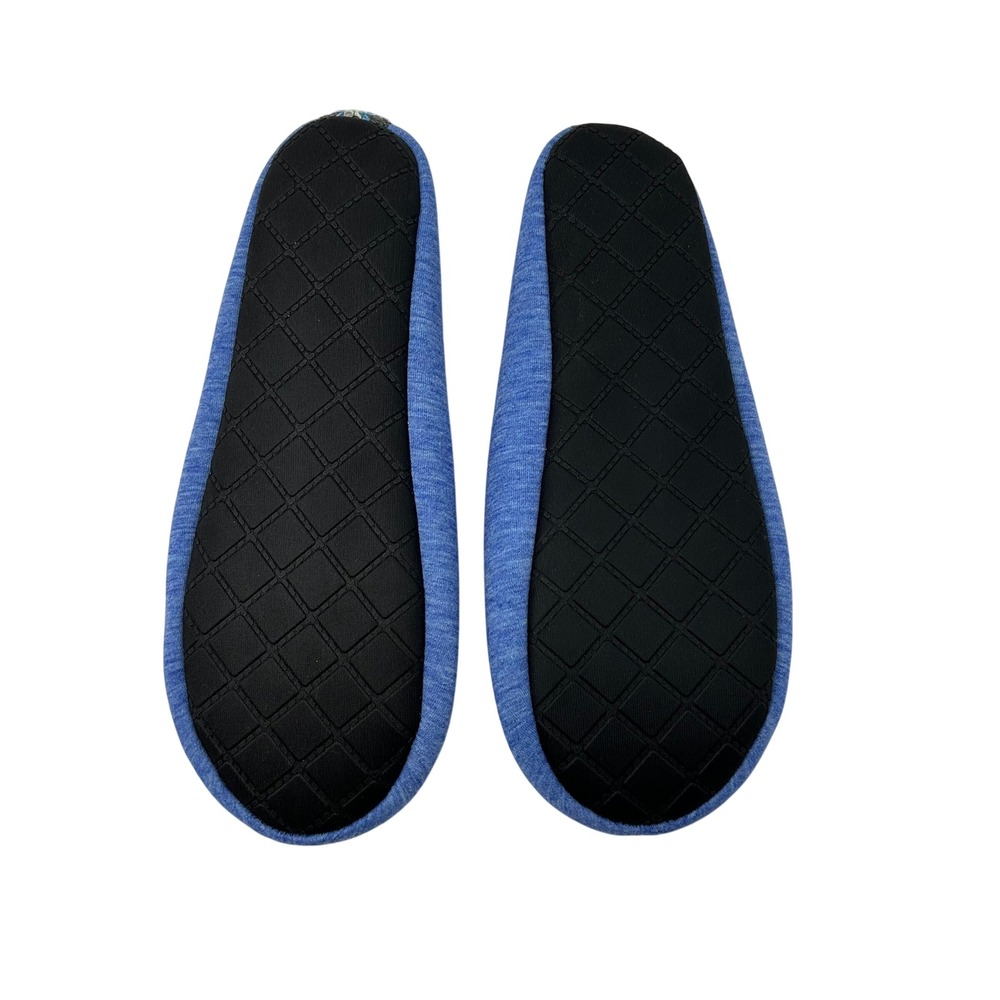 Muk Luks Womens Ballerina Slippers Blue Heathered Indoor Lounge Shoes - Picture 7 of 8